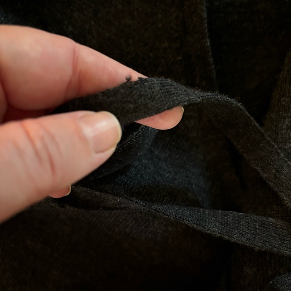 Banana Republic Charcoal Grey Merino Wool Wrap Cardigan S - Picture 11 of 11
